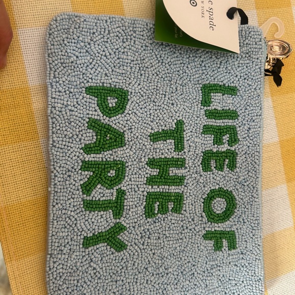 Kate Spade Blue and Green Party Clutch